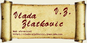 Vlada Zlatković vizit kartica